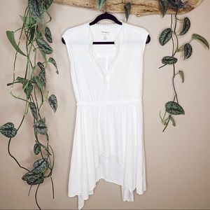 For The Republic White Boho Tie Tunic Top